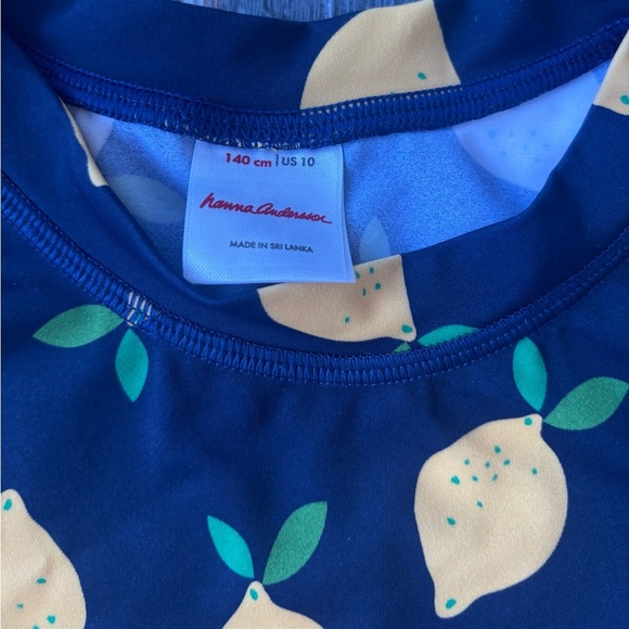 Hanna Anderson lemons rash-guard Size 140 (10) - Picture 2 of 2